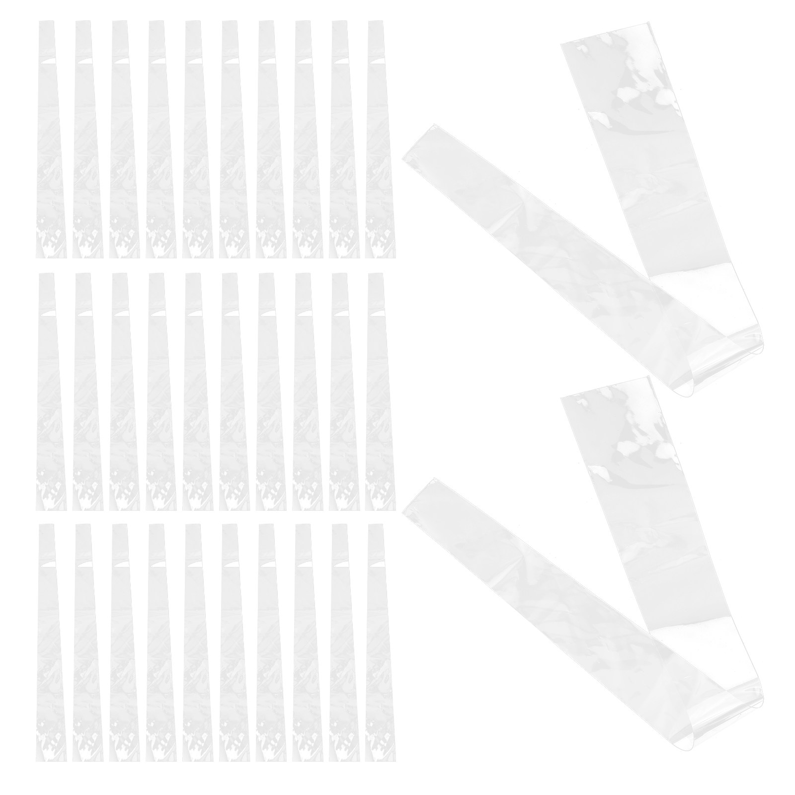 Men Accessories Bag - 100Pcs Clear Necktie Storage Sleeves Plastic