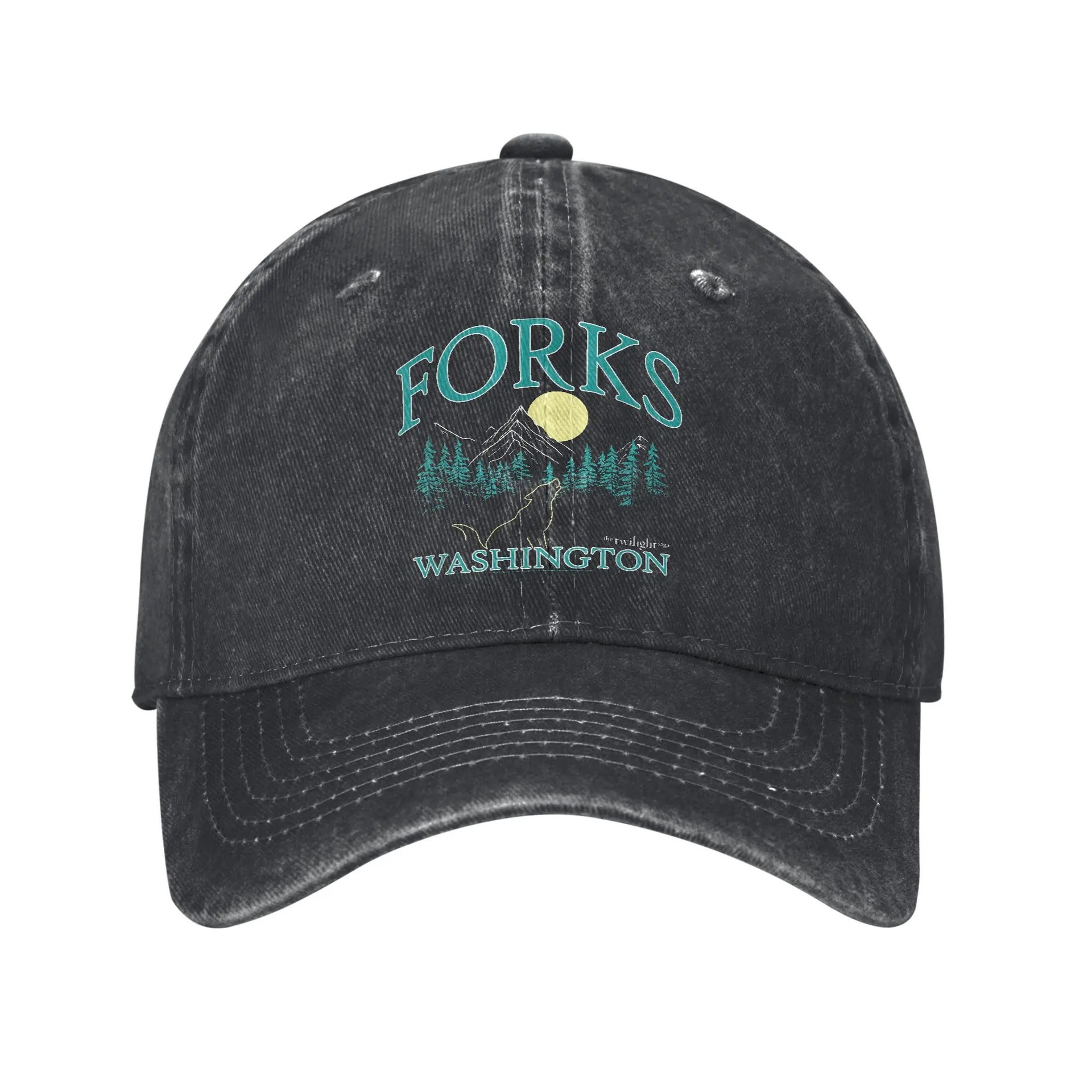Men'S Vampire Accessories - Twilight Forks Washington Baseball Cap Vintage