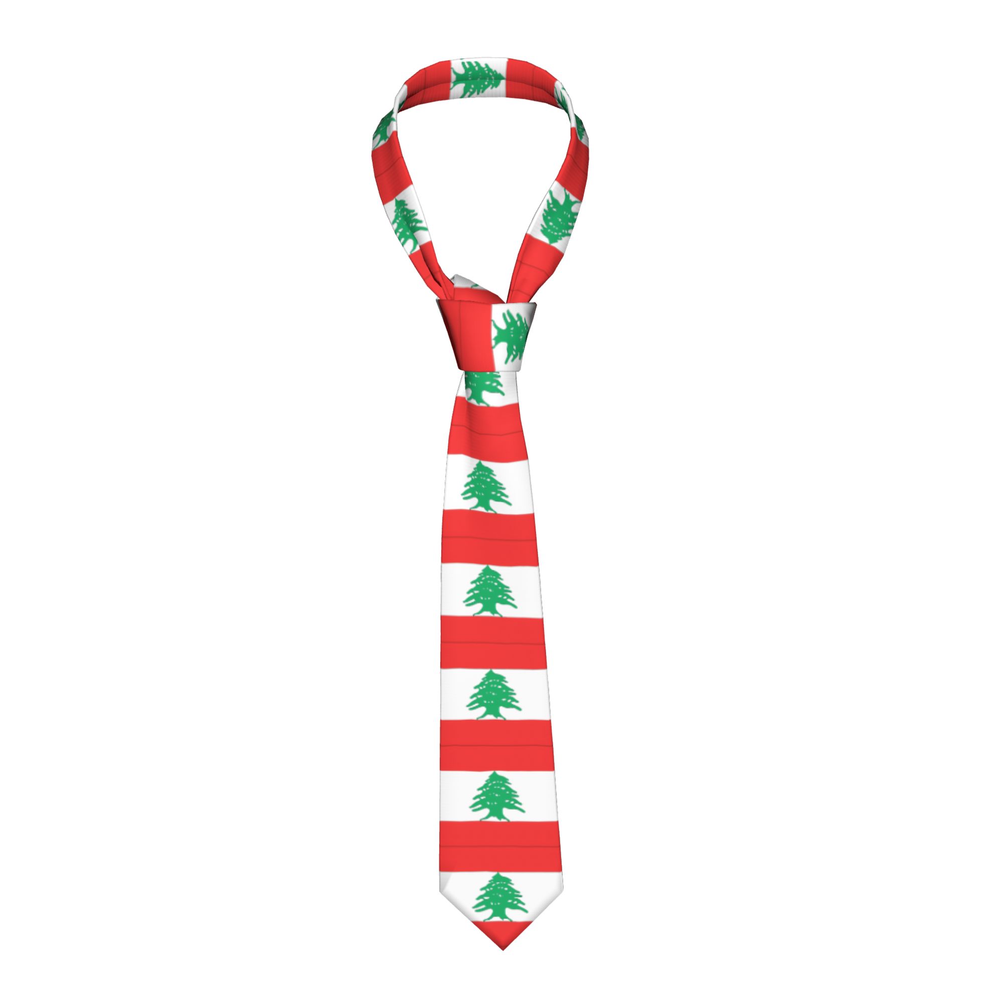 Lebanon Flag  Tie  Wedding Nec - Men Accessories Lebanon 评论和价格