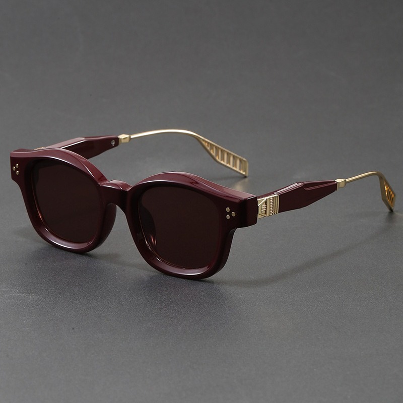 Retro Square Acetate Sunglasse - Sunglasses Polarized Men 评论和价格