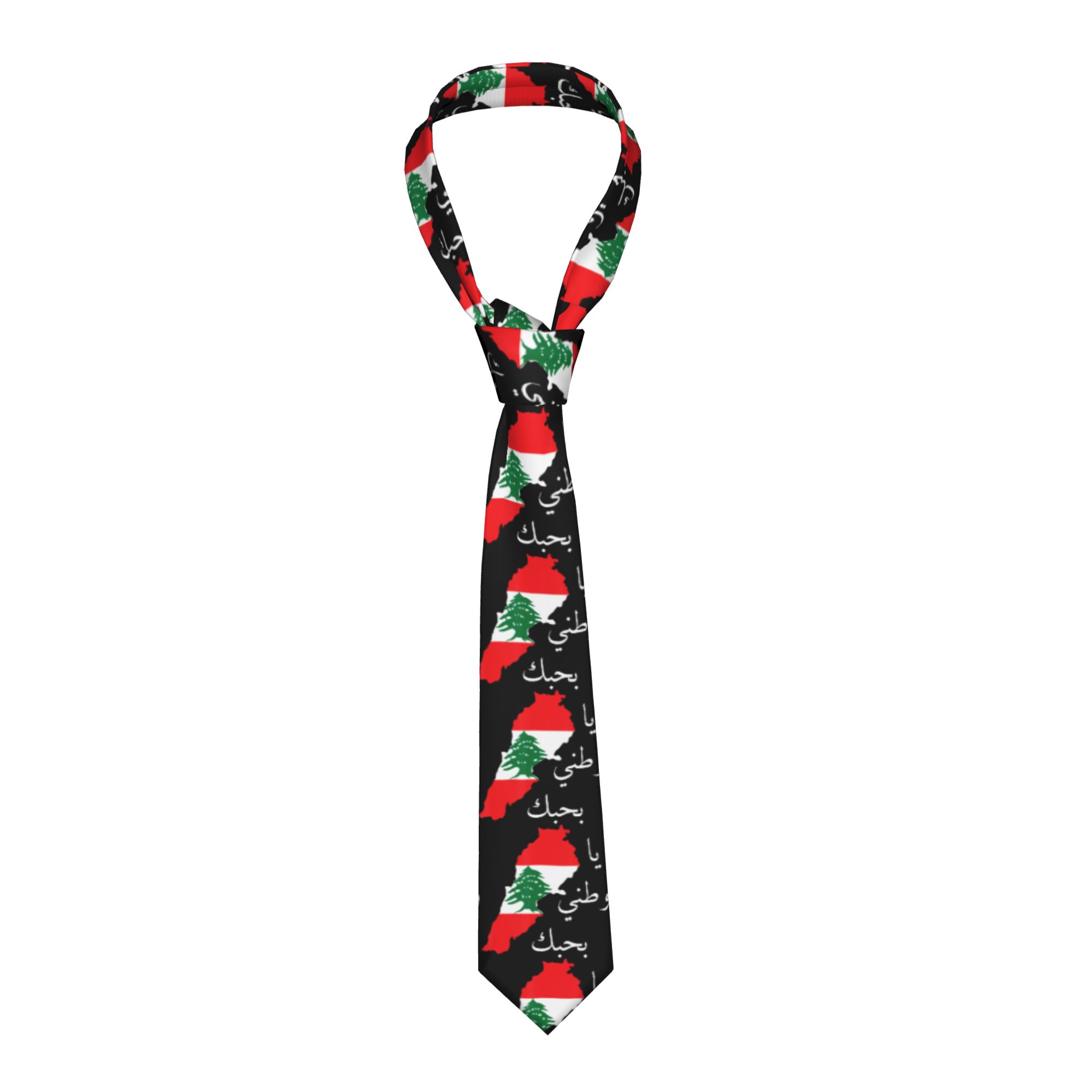 Lebanon Flag Map Beirut Tie Ce - Men Accessories Lebanon 评论和价格