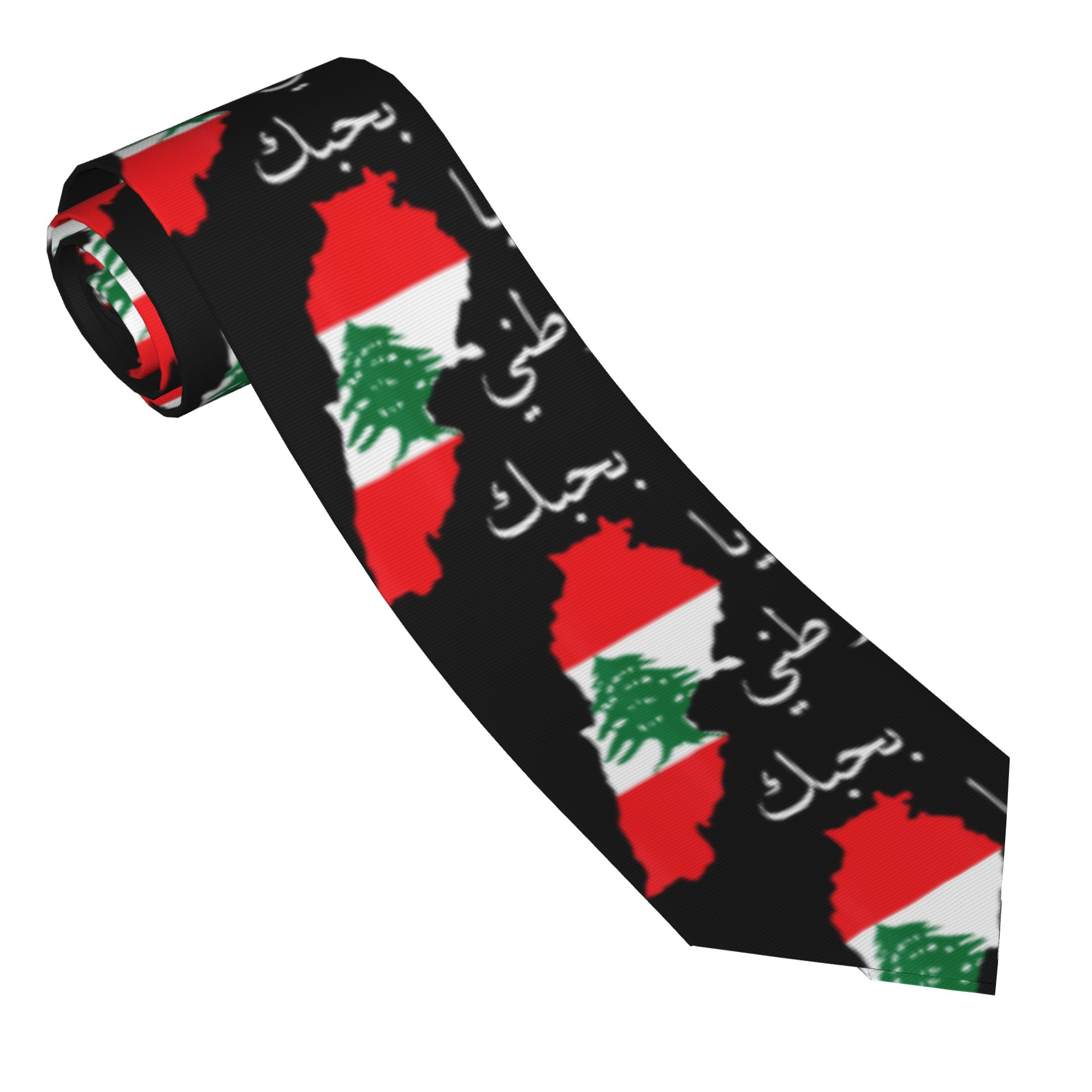 Lebanon Flag Map Beirut Tie Ce - Men Accessories Lebanon 评论和价格