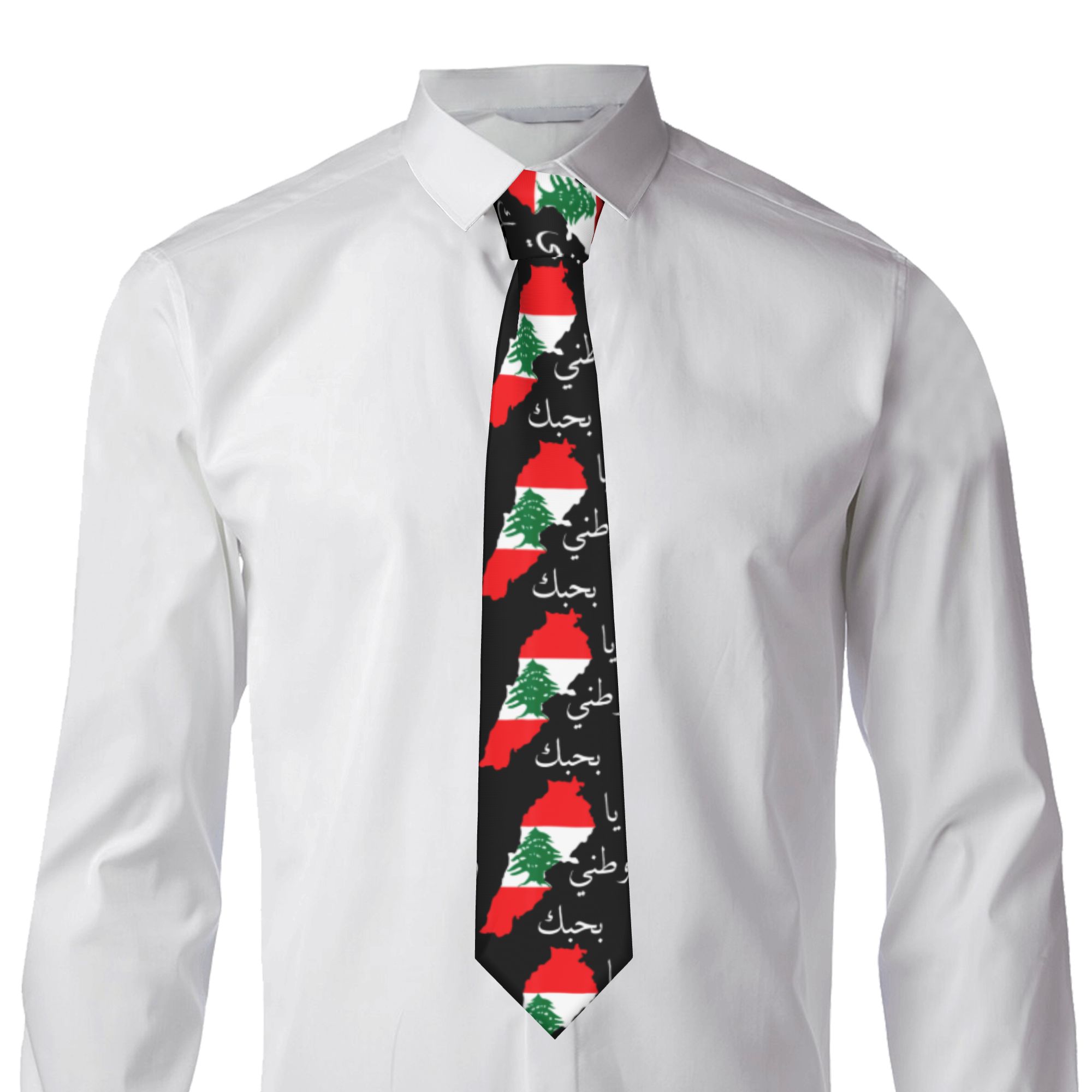 Lebanon Flag Map Beirut Tie Ce - Men Accessories Lebanon 评论和价格