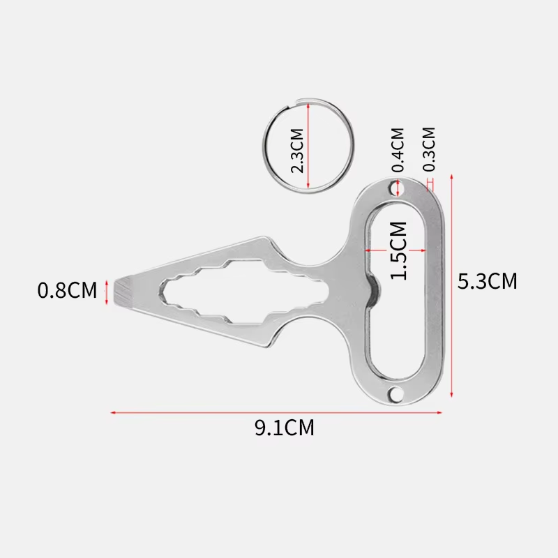 Outdoor EDC Survival Tool Pers - Keychain Multi Tool 评论和价格