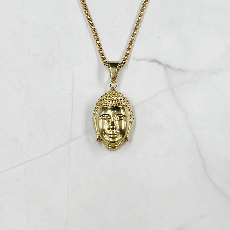 Luxury Thai Buddha head gold c - Men Accessories Nepal 评论和价格
