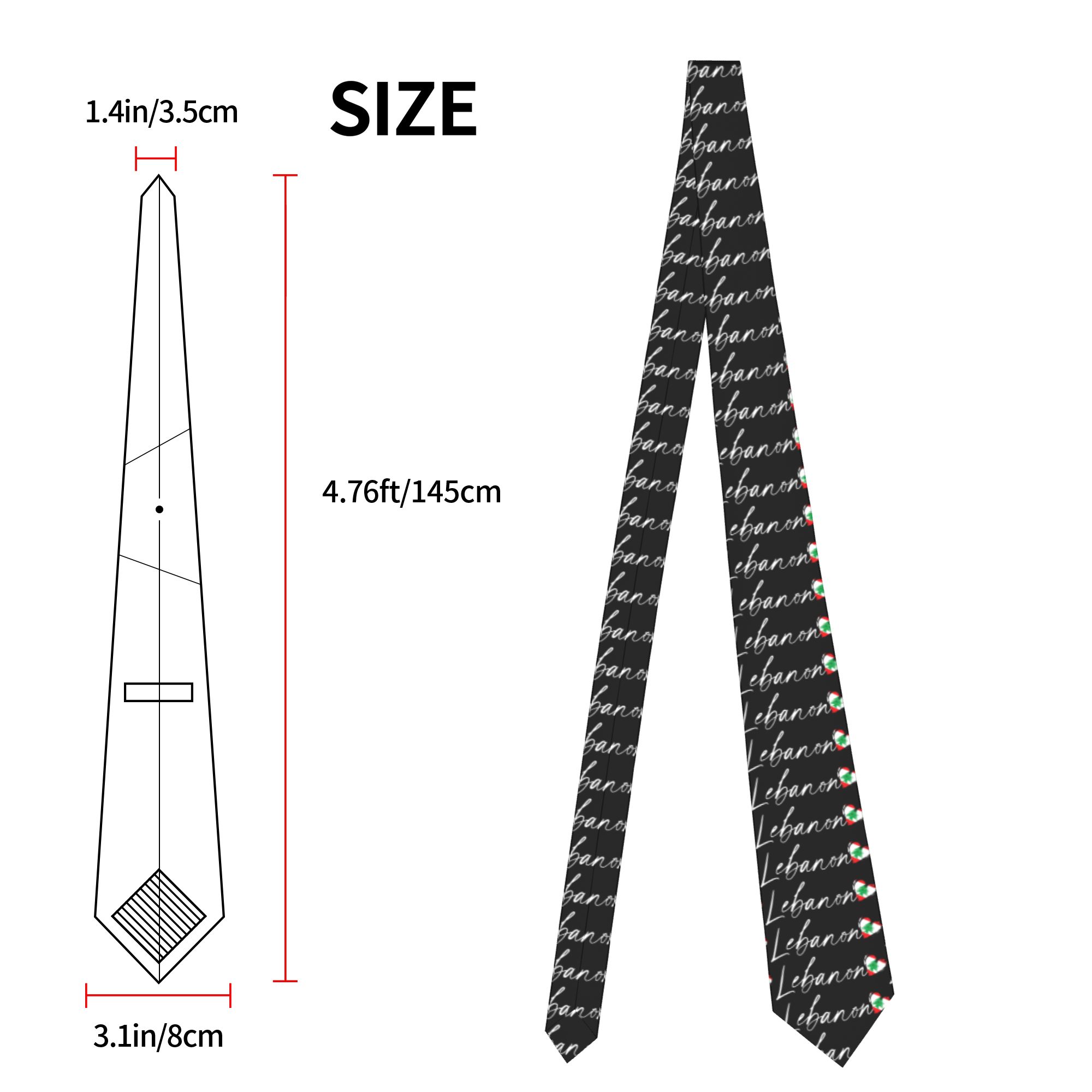 Men's Tie Lebanon Lebanese Fla - Men Accessories Lebanon 评论和价格