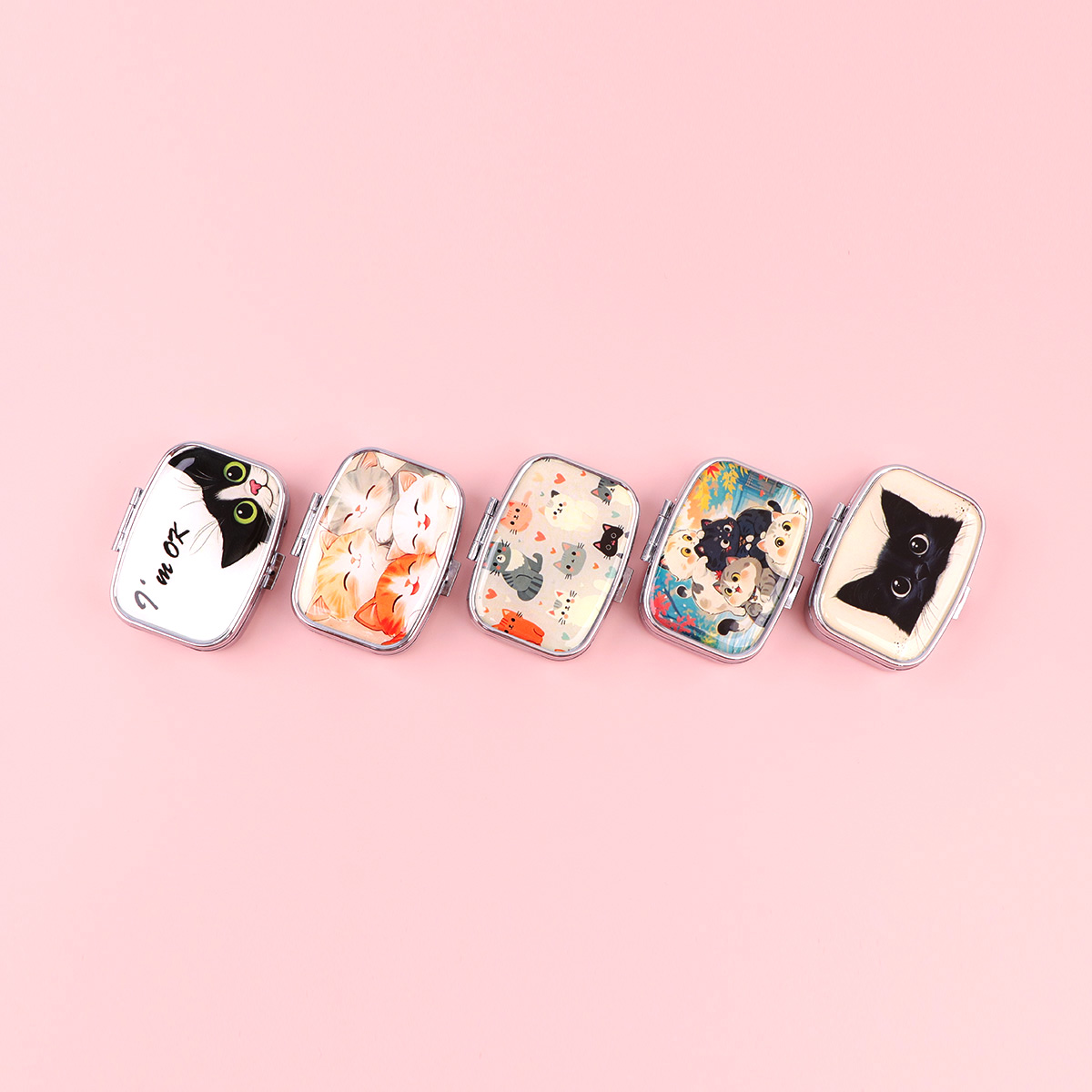 Black Cat Pill Boxes Cartoon A - Men'S Accessories Drawer Organizer 评论和价格