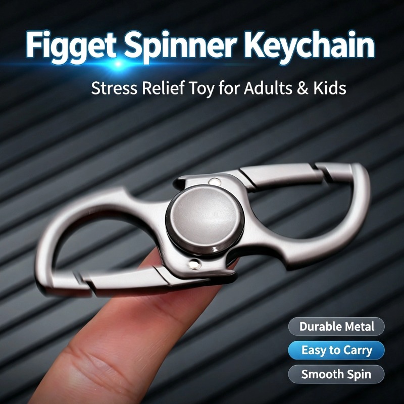 Metal Fidget Spinner Carabiner - Keychain Multi Tool 评论和价格