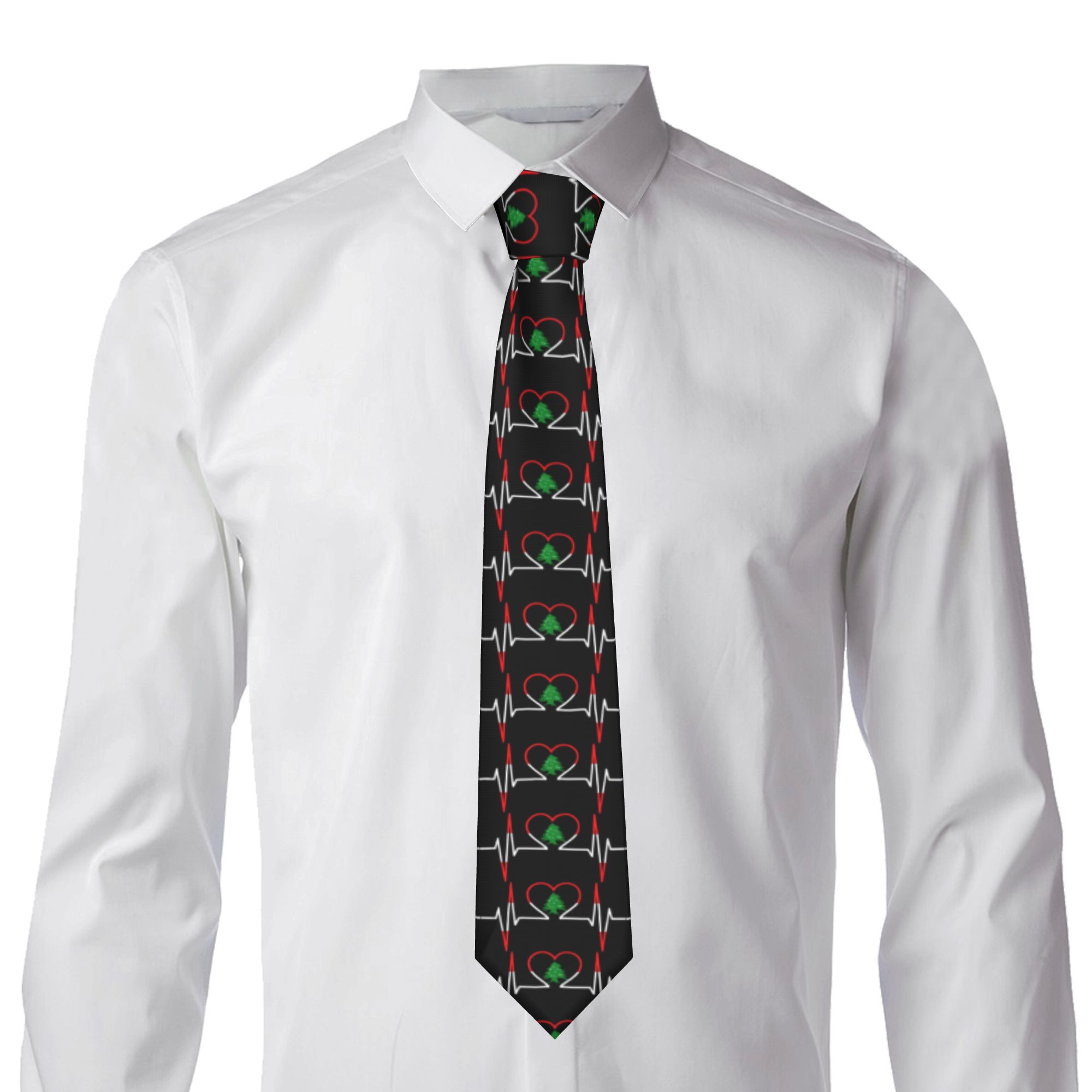 Heartbeat ECG Lebanon Tie Leba - Men Accessories Lebanon 评论和价格