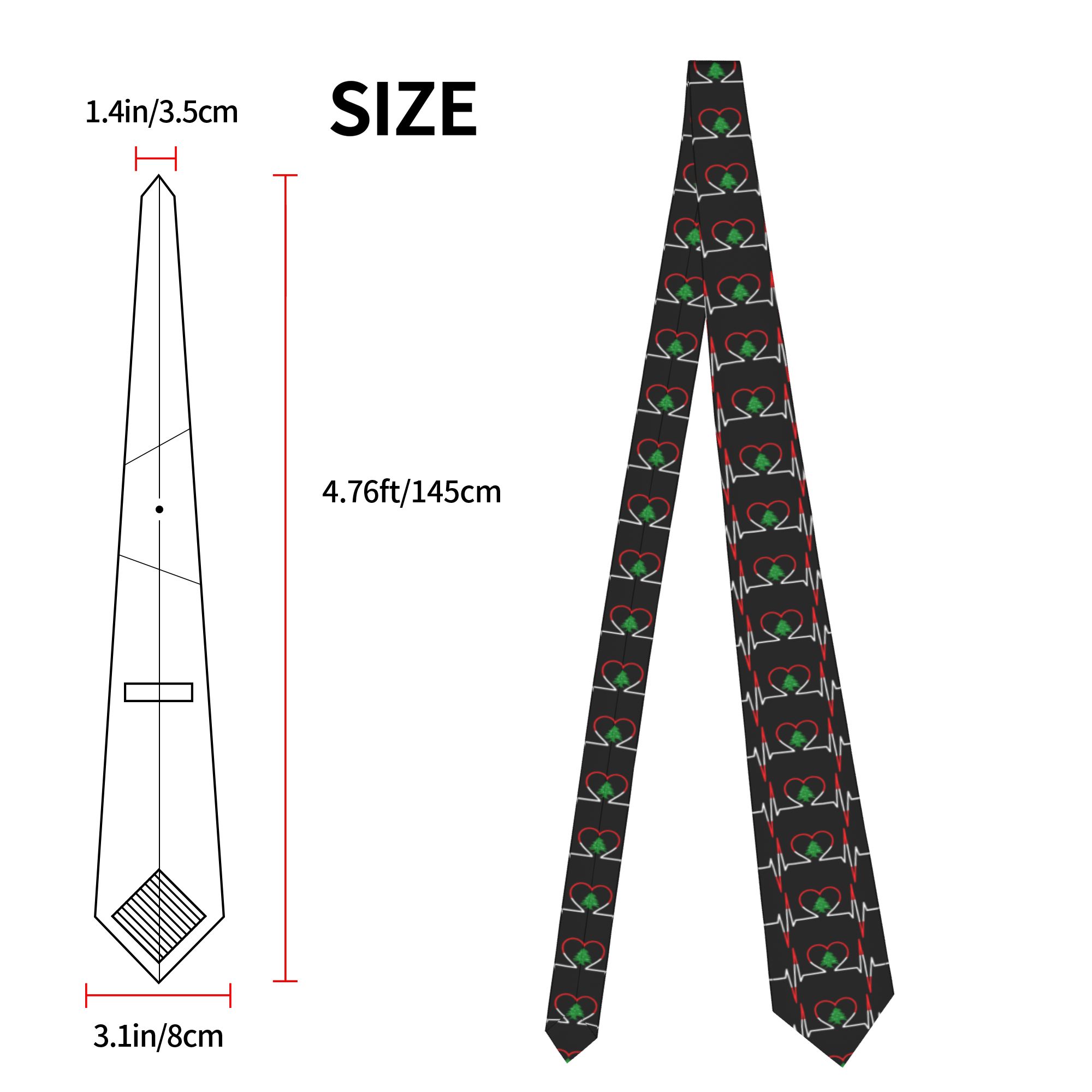 Heartbeat ECG Lebanon Tie Leba - Men Accessories Lebanon 评论和价格