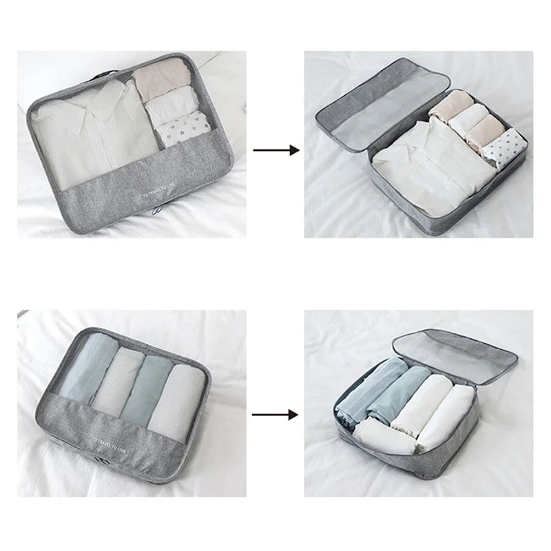 7 Piece Travel Packing Cubes S - Travel Organizer Men 评论和价格