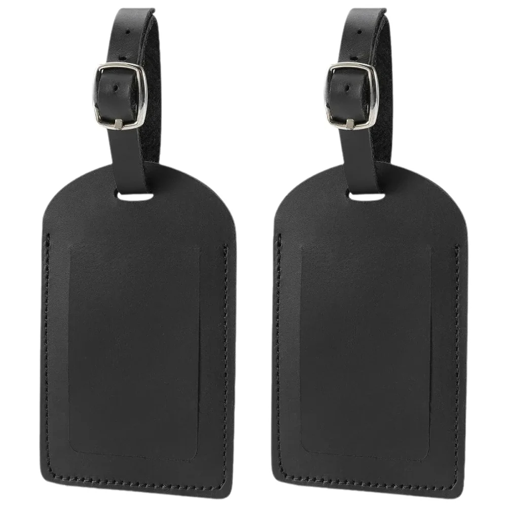 1PC PU Leather Luggage Tag Sui - Men Accessories Name 评论和价格