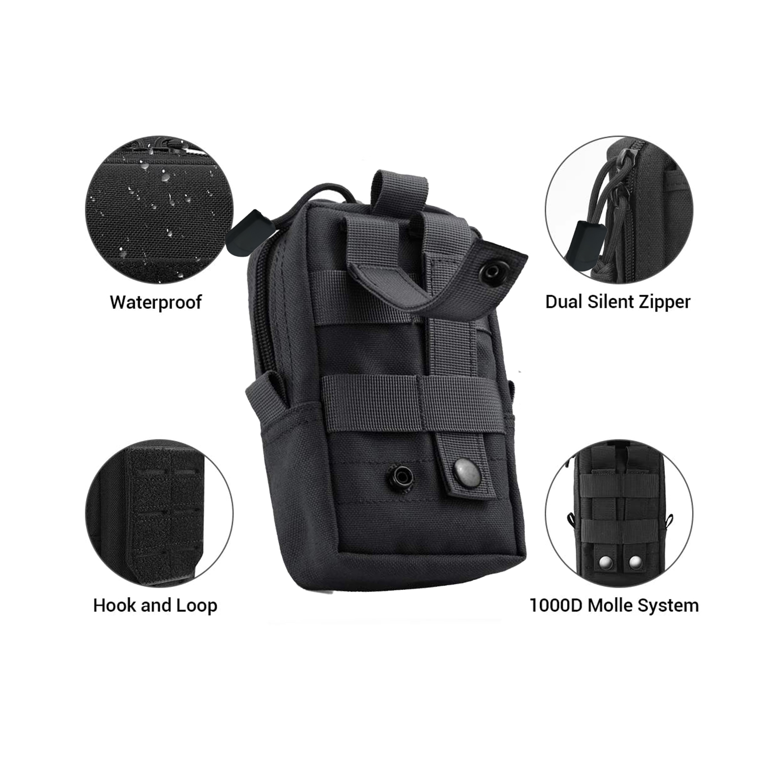 Tactical Molle Pouch Waist Bag - Men Accessories Bag 评论和价格