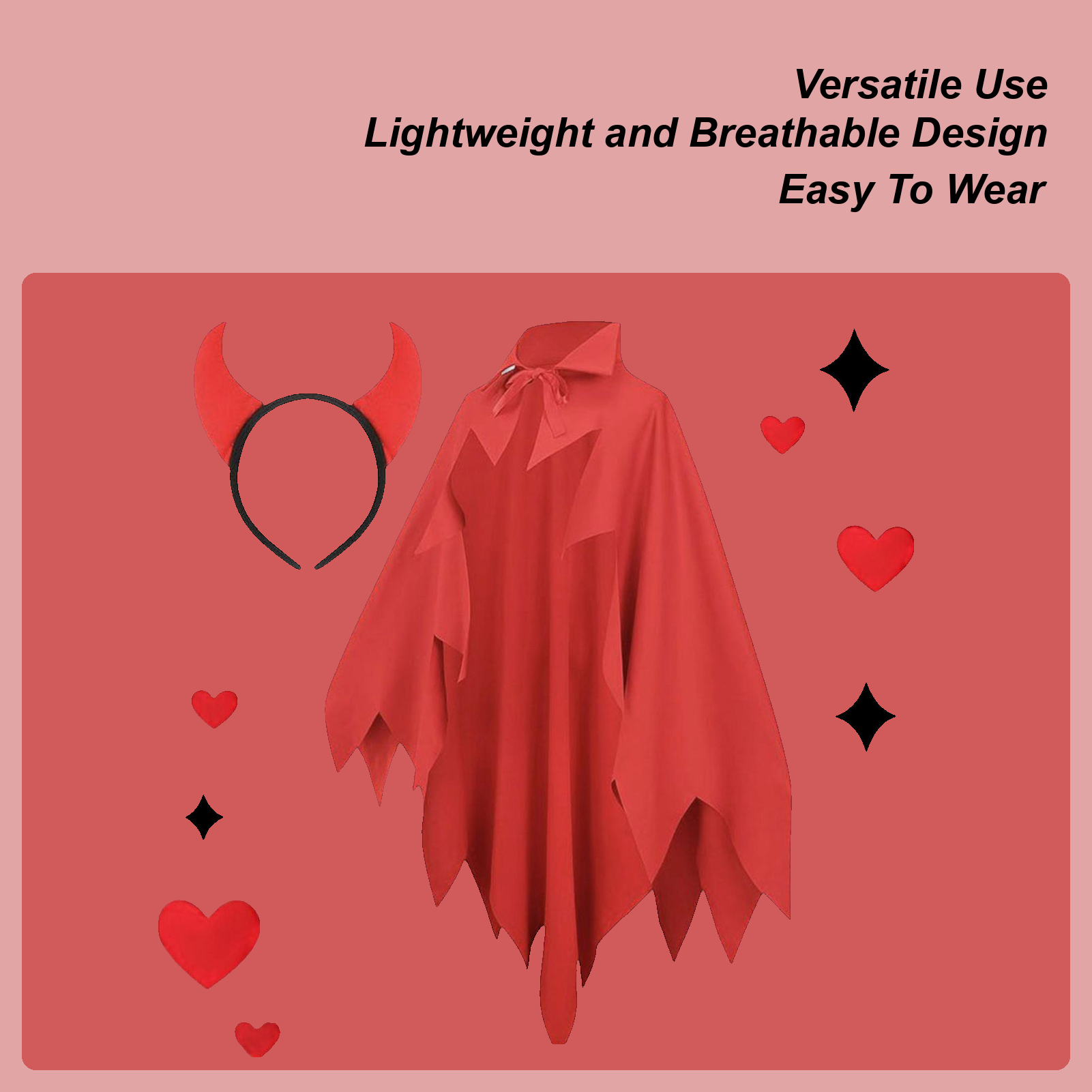 Vampire Cape Vampire Outfits H - Men'S Vampire Accessories 评论和价格