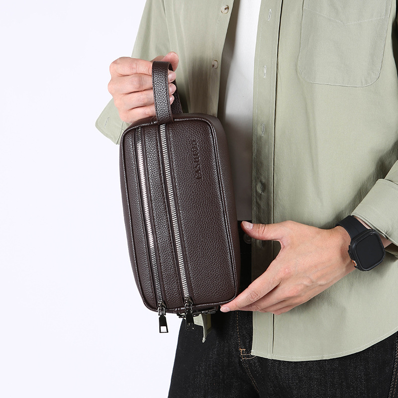 Vintage Men Hand Clutch Bag Mu - Travel Organizer Men 评论和价格