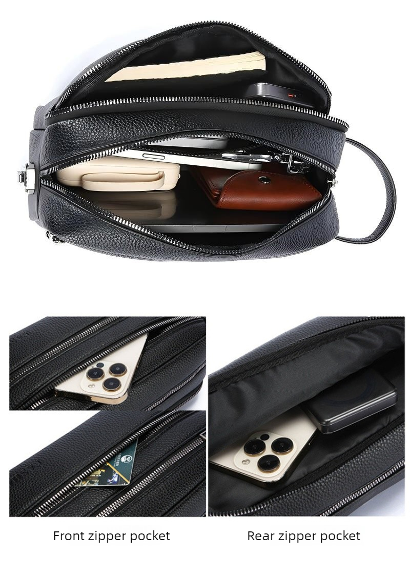 Vintage Men Hand Clutch Bag Mu - Travel Organizer Men 评论和价格