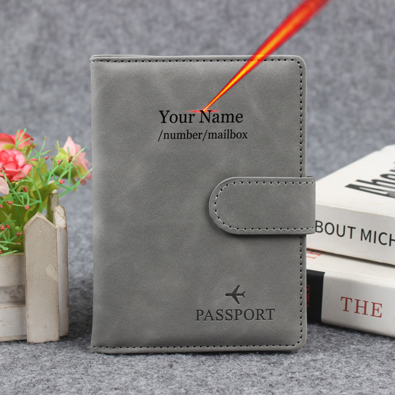 Magnetic Button Passport Cover - Men Accessories Name 评论和价格