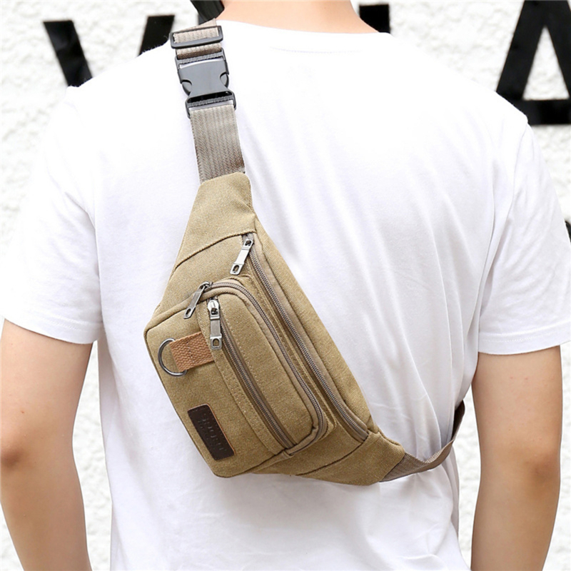 Chest Bag Canvas Waist Bag Wom - Men Accessories Bag 评论和价格