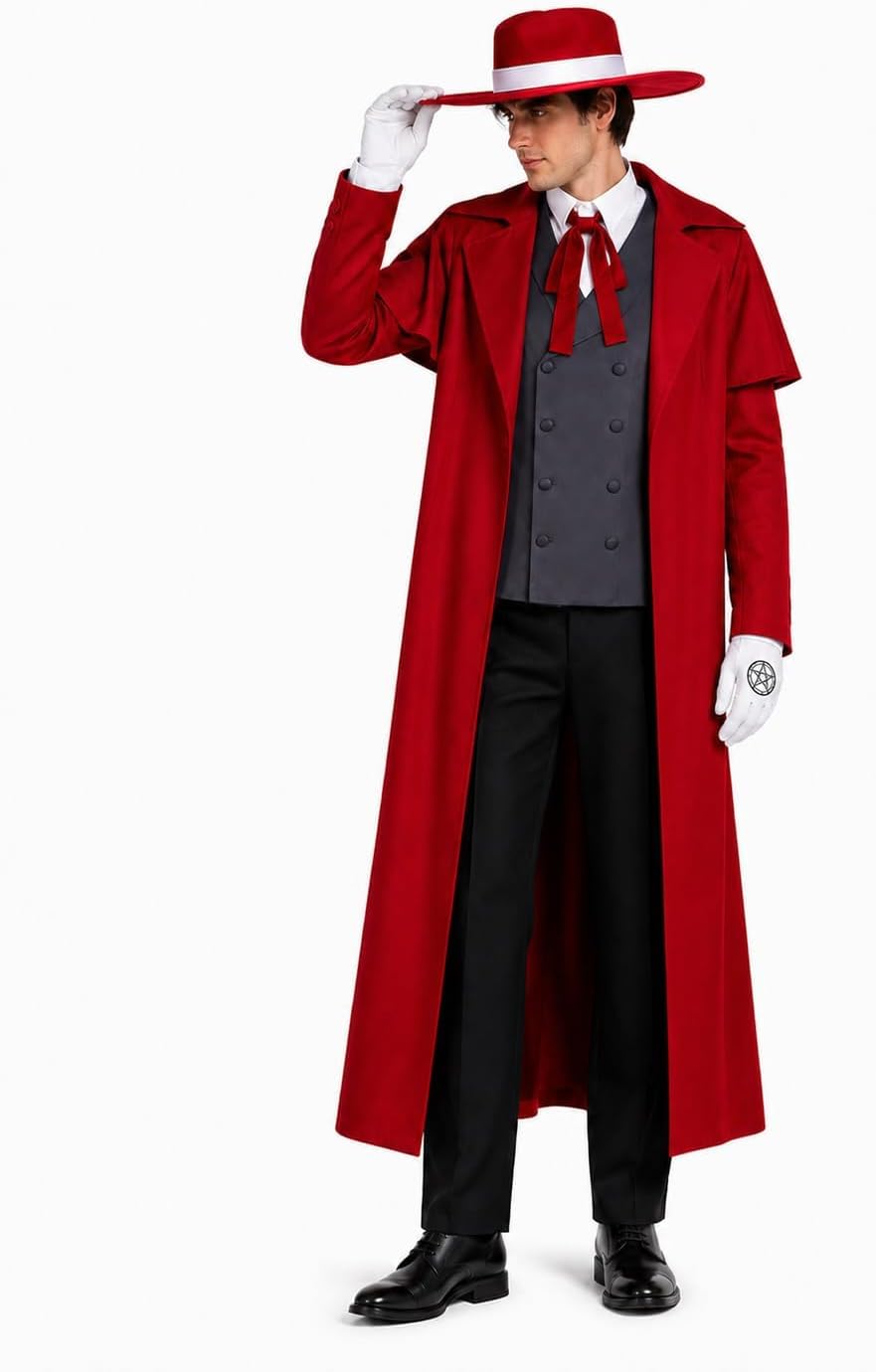 Anime Alucard Cosplay Costume  - Men'S Vampire Accessories 评论和价格