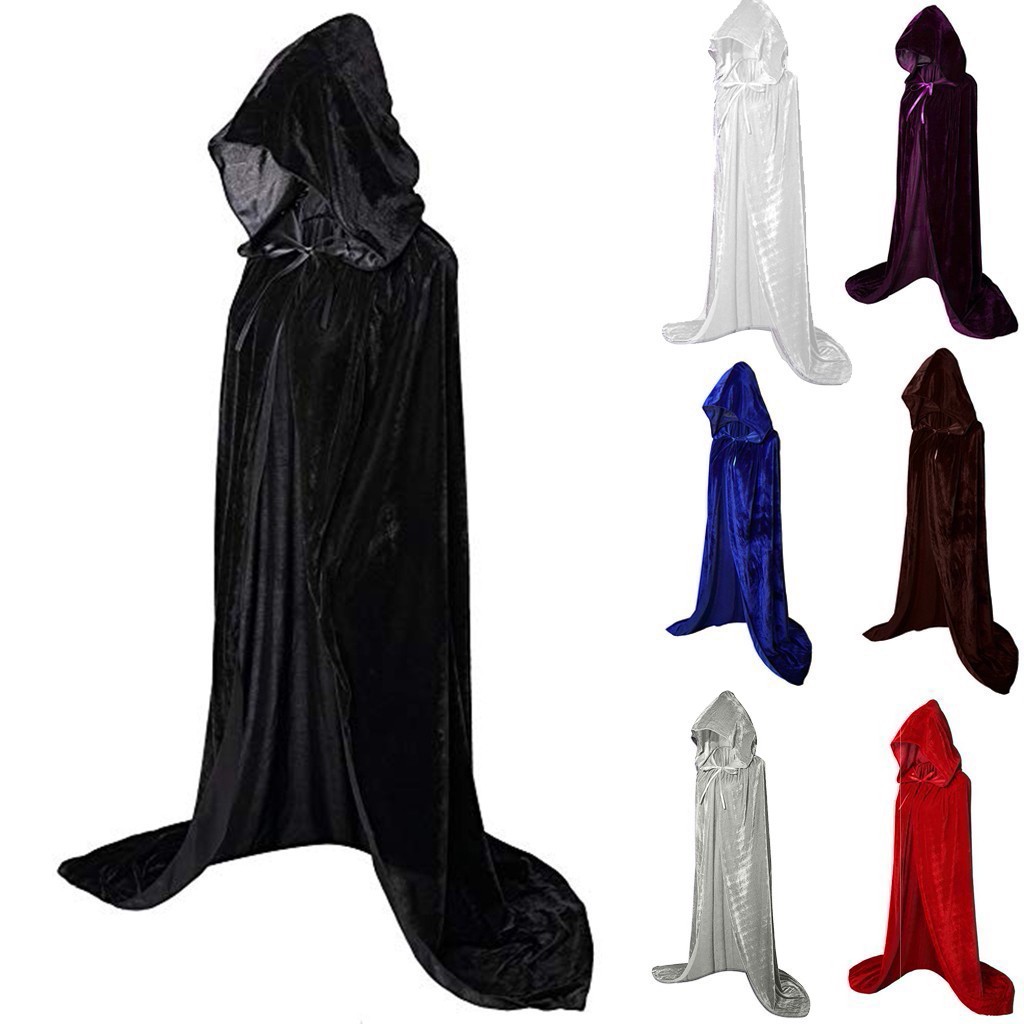 Halloween Cloaks Gothic Hooded - Men'S Vampire Accessories 评论和价格