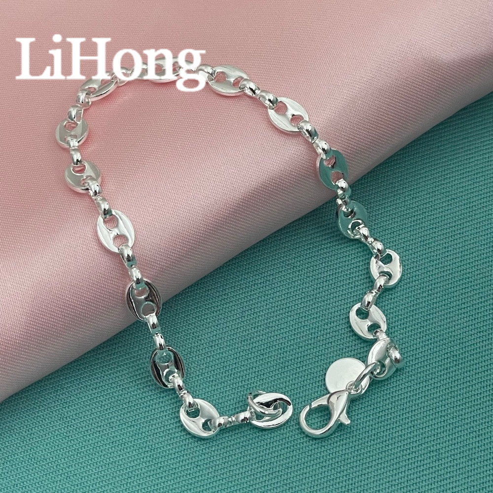 Lihong 925 Sterling Silver Ell - Men Accessories Chain And Bracelet 评论和价格