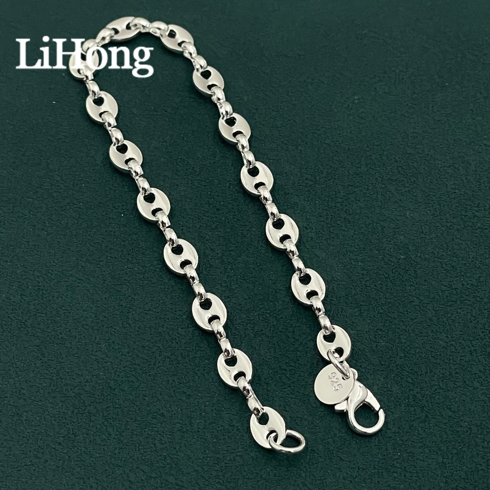 Lihong 925 Sterling Silver Ell - Men Accessories Chain And Bracelet 评论和价格