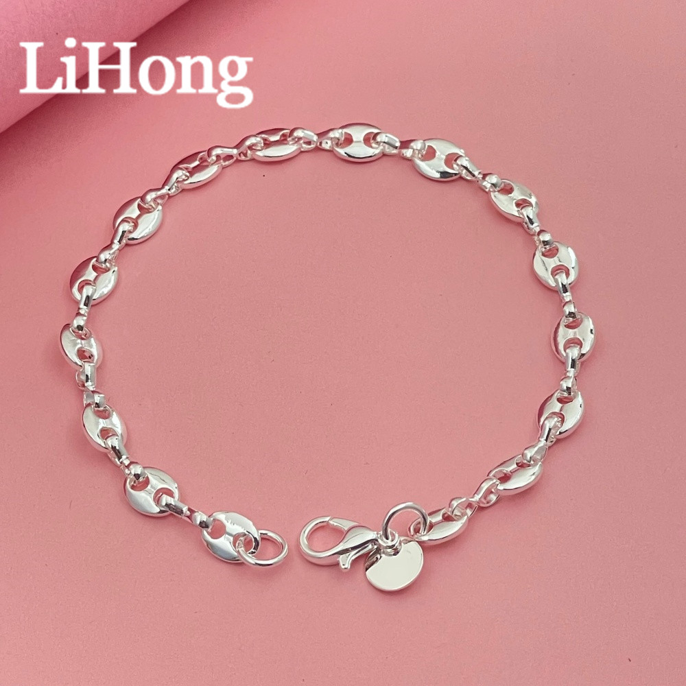 Lihong 925 Sterling Silver Ell - Men Accessories Chain And Bracelet 评论和价格