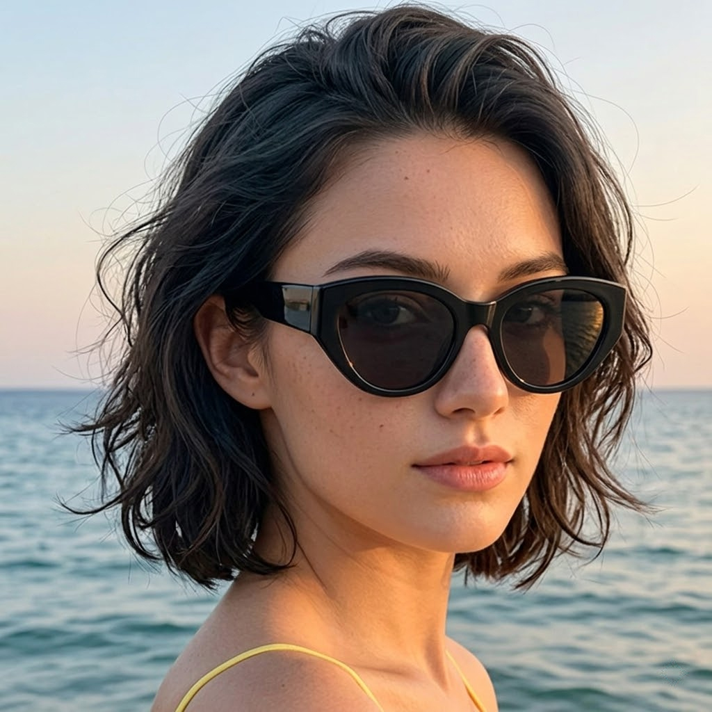 Women Men Classic Cat-Eye Pola - Sunglasses Polarized Men 评论和价格