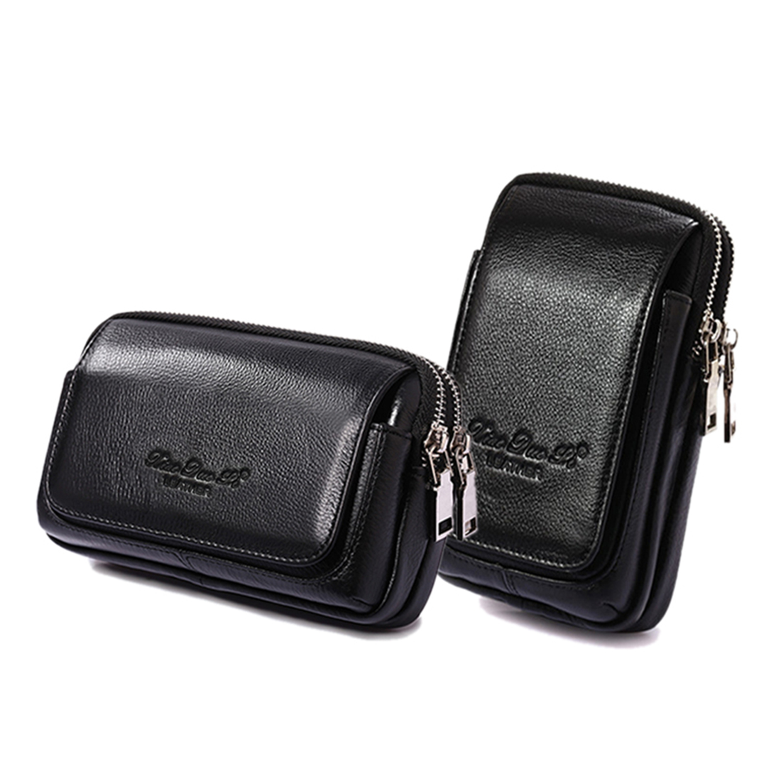 Men Genuine Leather Waist Fann - Men Accessories Bag 评论和价格