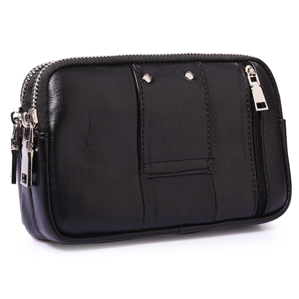 Men Genuine Leather Waist Fann - Men Accessories Bag 评论和价格