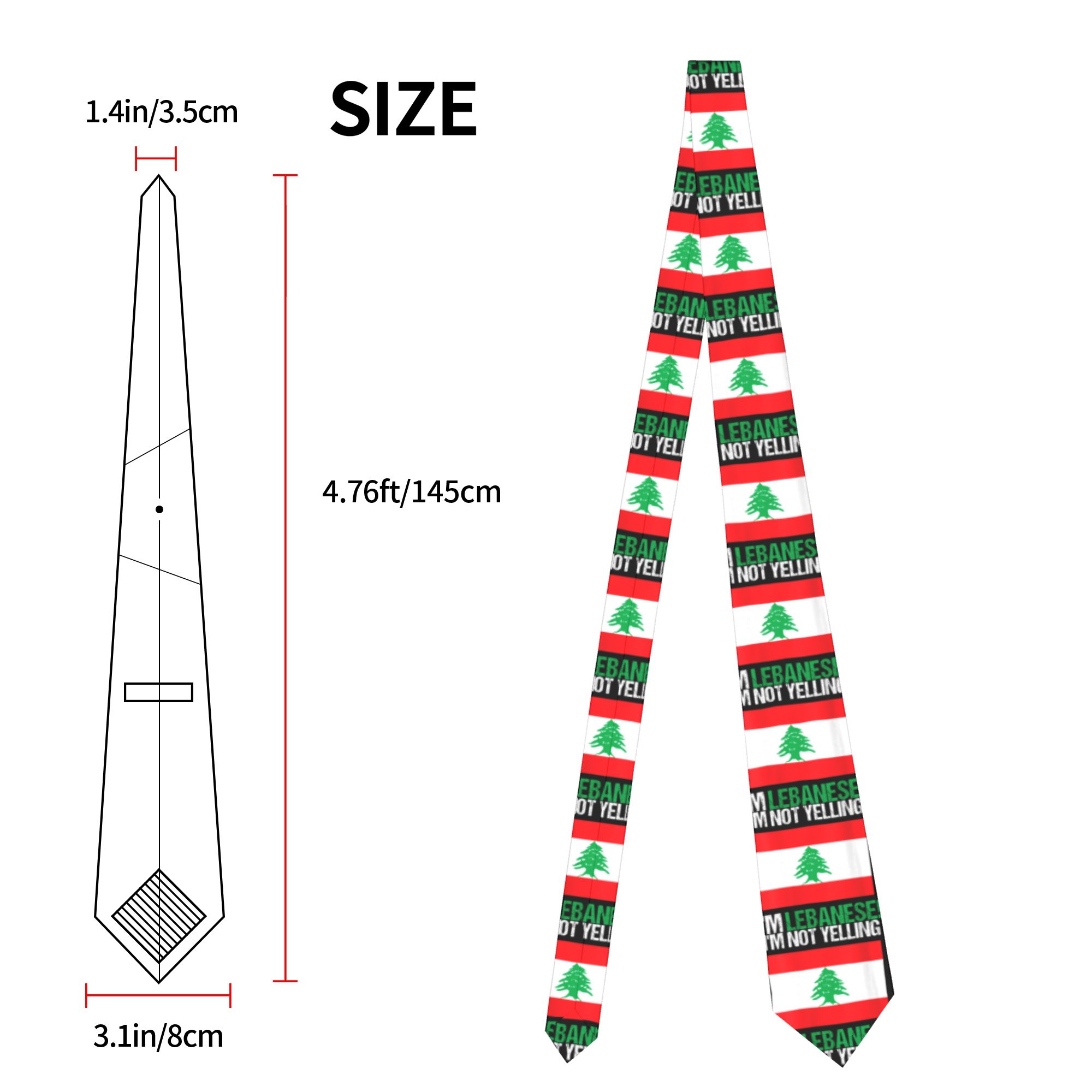 Mens Tie I'm Not Yelling Leban - Men Accessories Lebanon 评论和价格