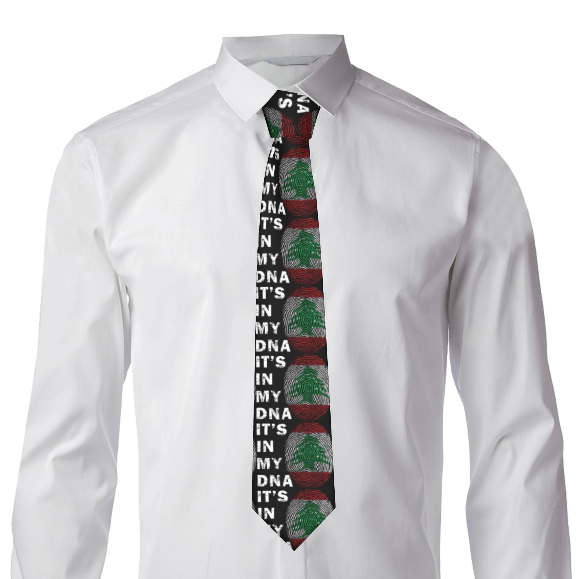 Mens Tie Lebanon in My DNA Leb - Men Accessories Lebanon 评论和价格