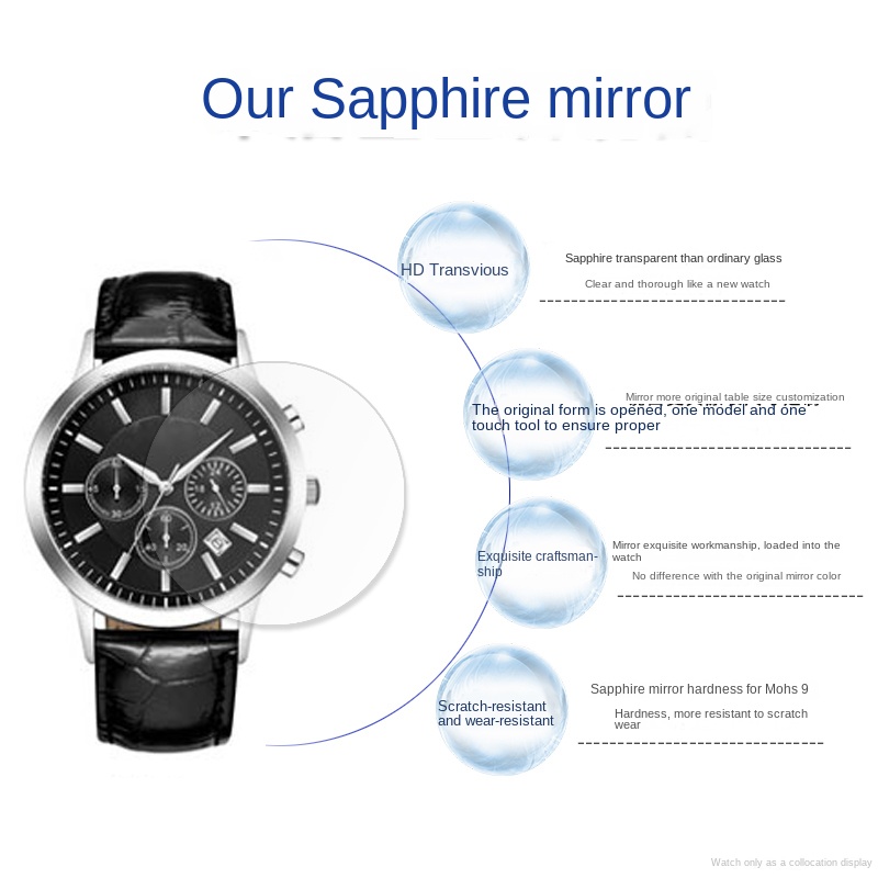 Flat sapphire glass watch crys - Men'S Accessories Armani 评论和价格