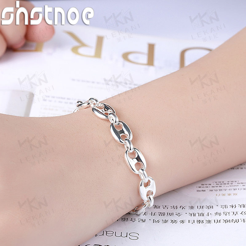 Cute 925 Sterling Silver Pig N - Men Accessories Chain And Bracelet 评论和价格