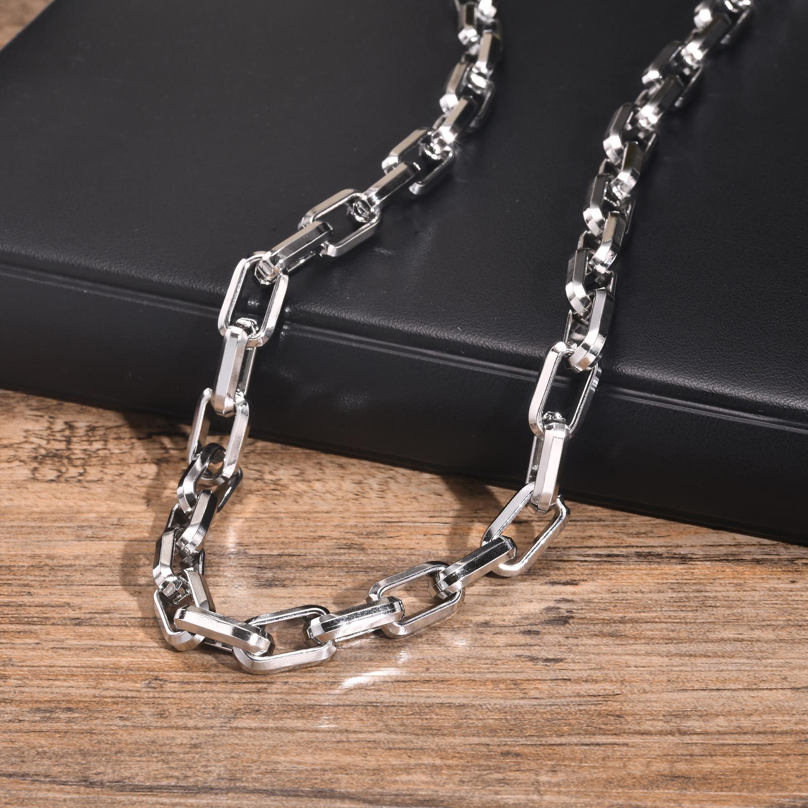 9.5mm Thick Stainless Steel Ba - Men Accessories Chain And Bracelet 评论和价格