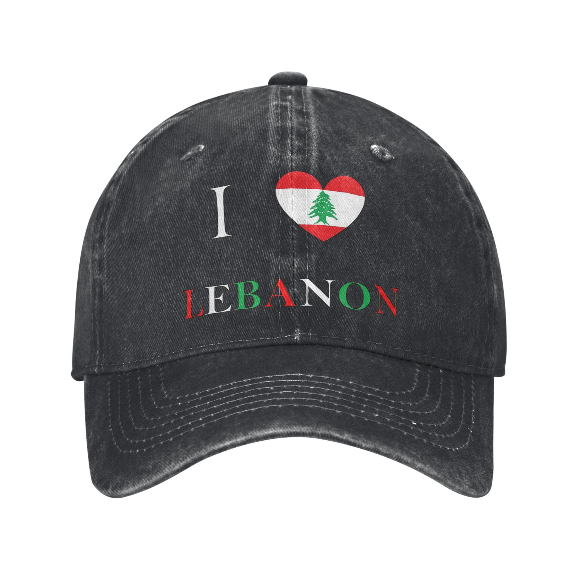 Lebanon Flag Heart Trucker Hat - Men Accessories Lebanon 评论和价格