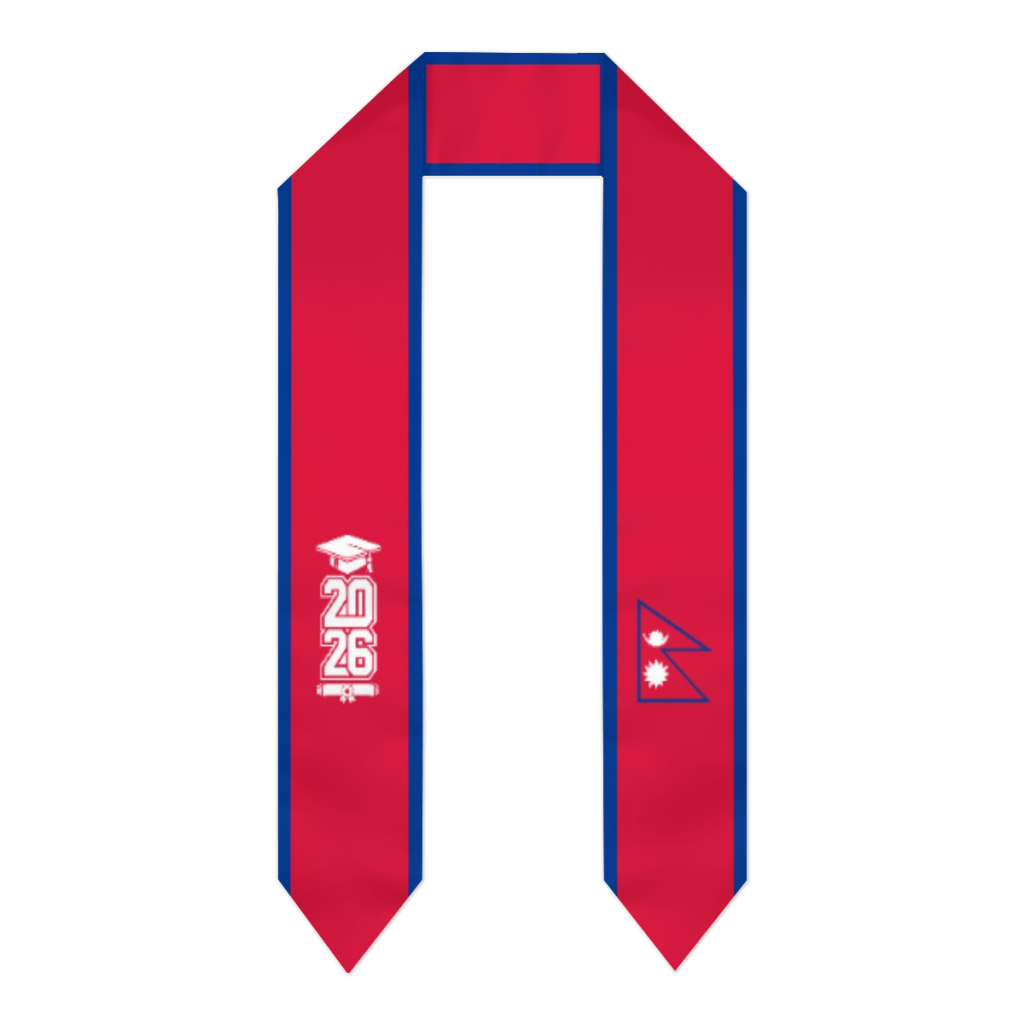 Class of 2026 Nepal Flag Scarf - Men Accessories Nepal 评论和价格