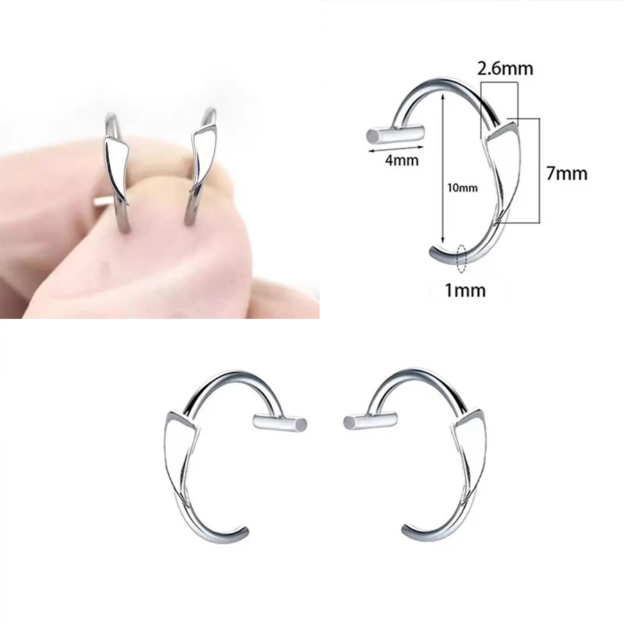 6pcs Stainless Steel Fake Lip  - Men'S Vampire Accessories 评论和价格