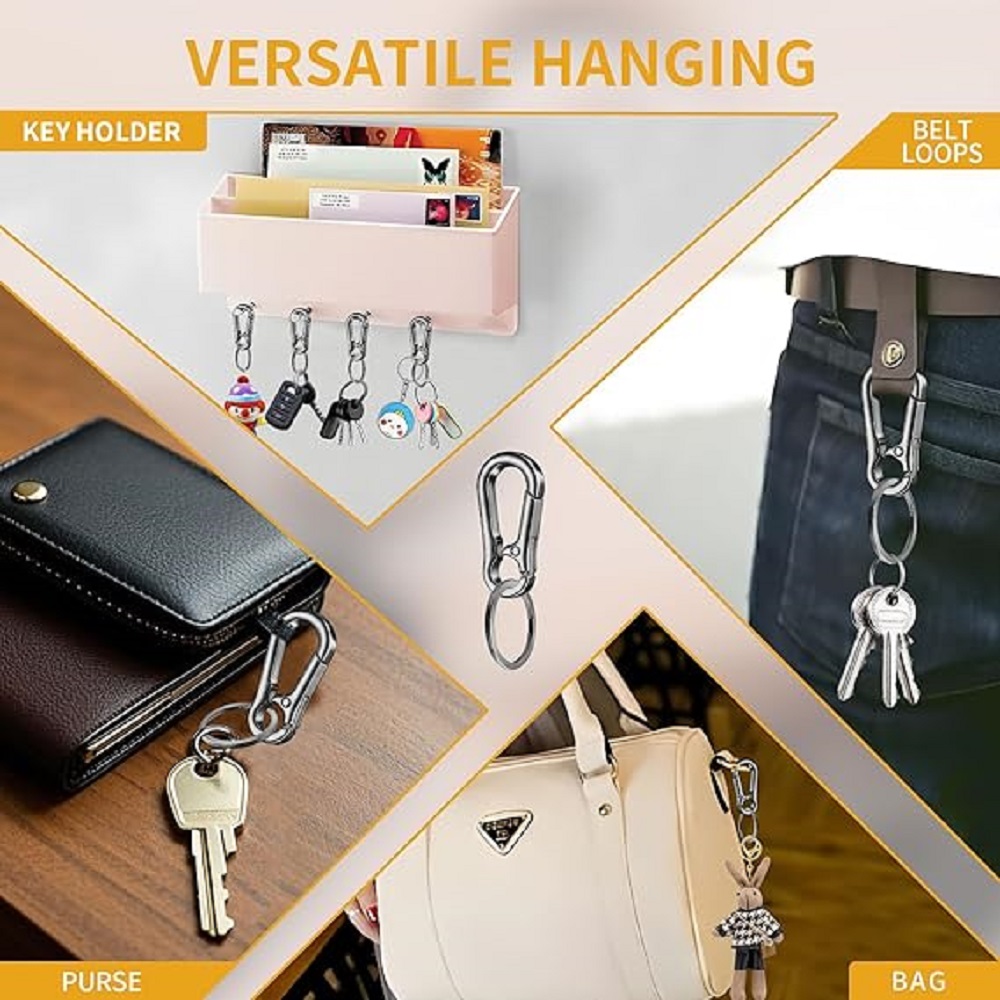 6/12/20 Pcs Alloy Clip Keychai - Men Accessories Bag 评论和价格