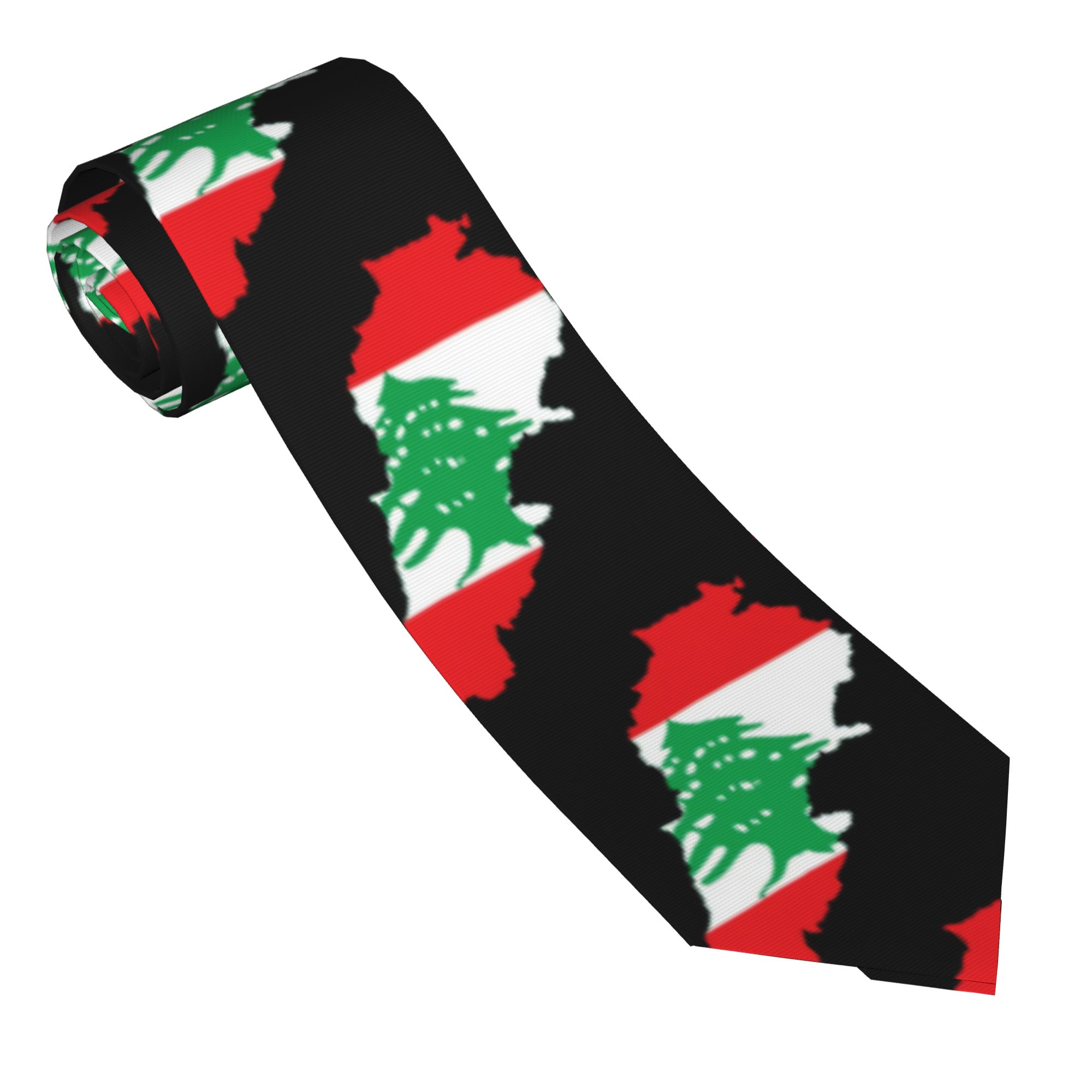 Flag Map Of Lebanon Tie  Custo - Men Accessories Lebanon 评论和价格