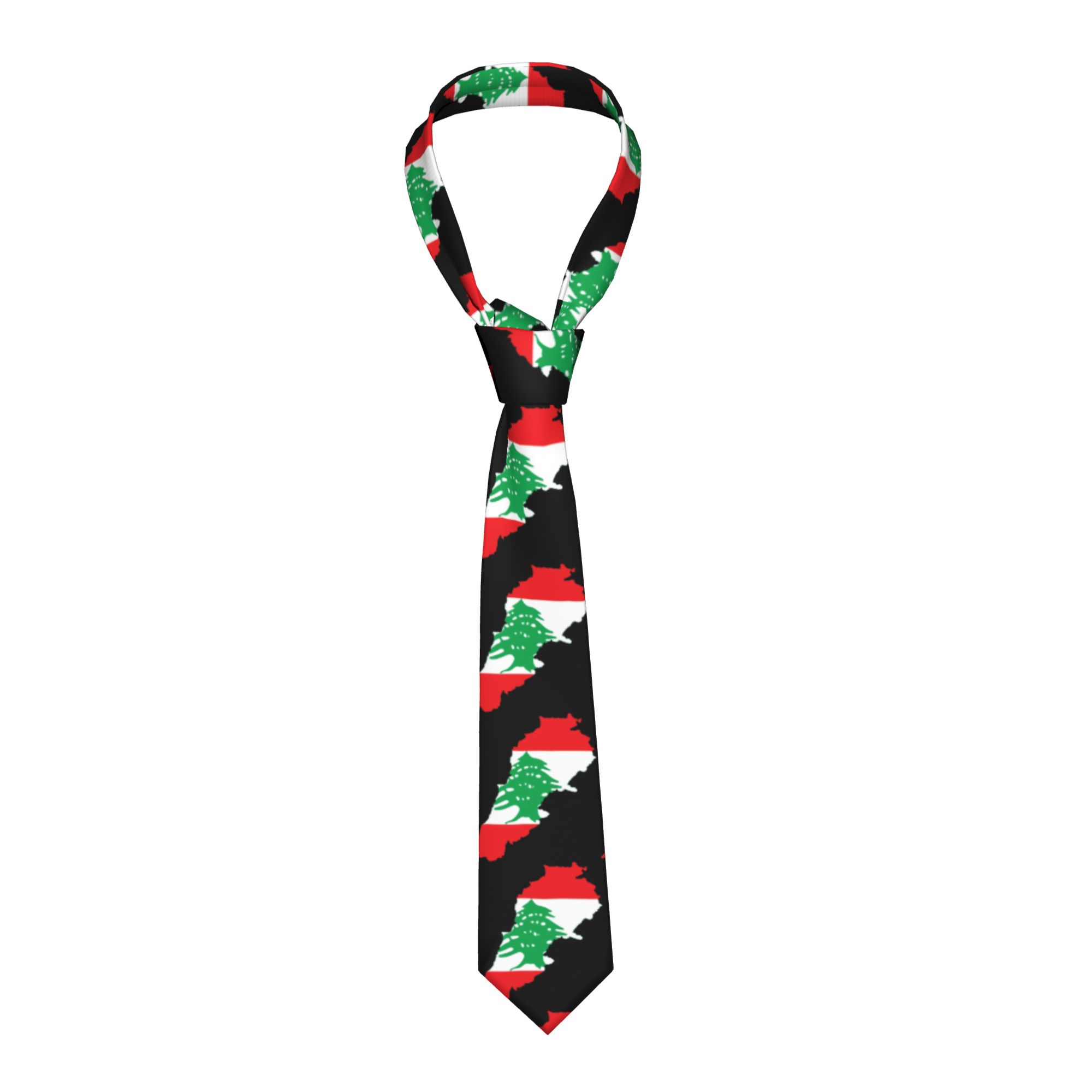 Flag Map Of Lebanon Tie  Custo - Men Accessories Lebanon 评论和价格