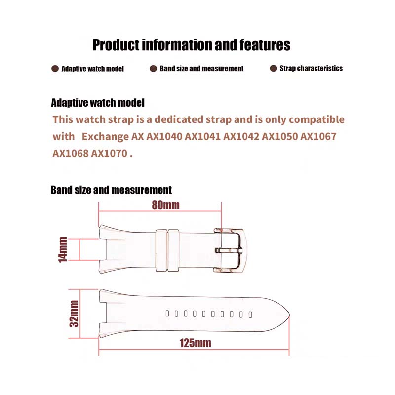 Men rubber watch band accessor - Men'S Accessories Armani 评论和价格