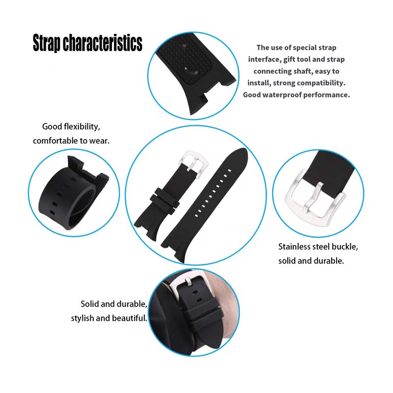 Men rubber watch band accessor - Men'S Accessories Armani 评论和价格